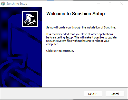 Cài đặt Sunshine trên PC