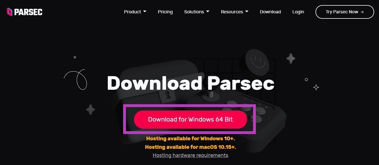 Parsec streaming setup