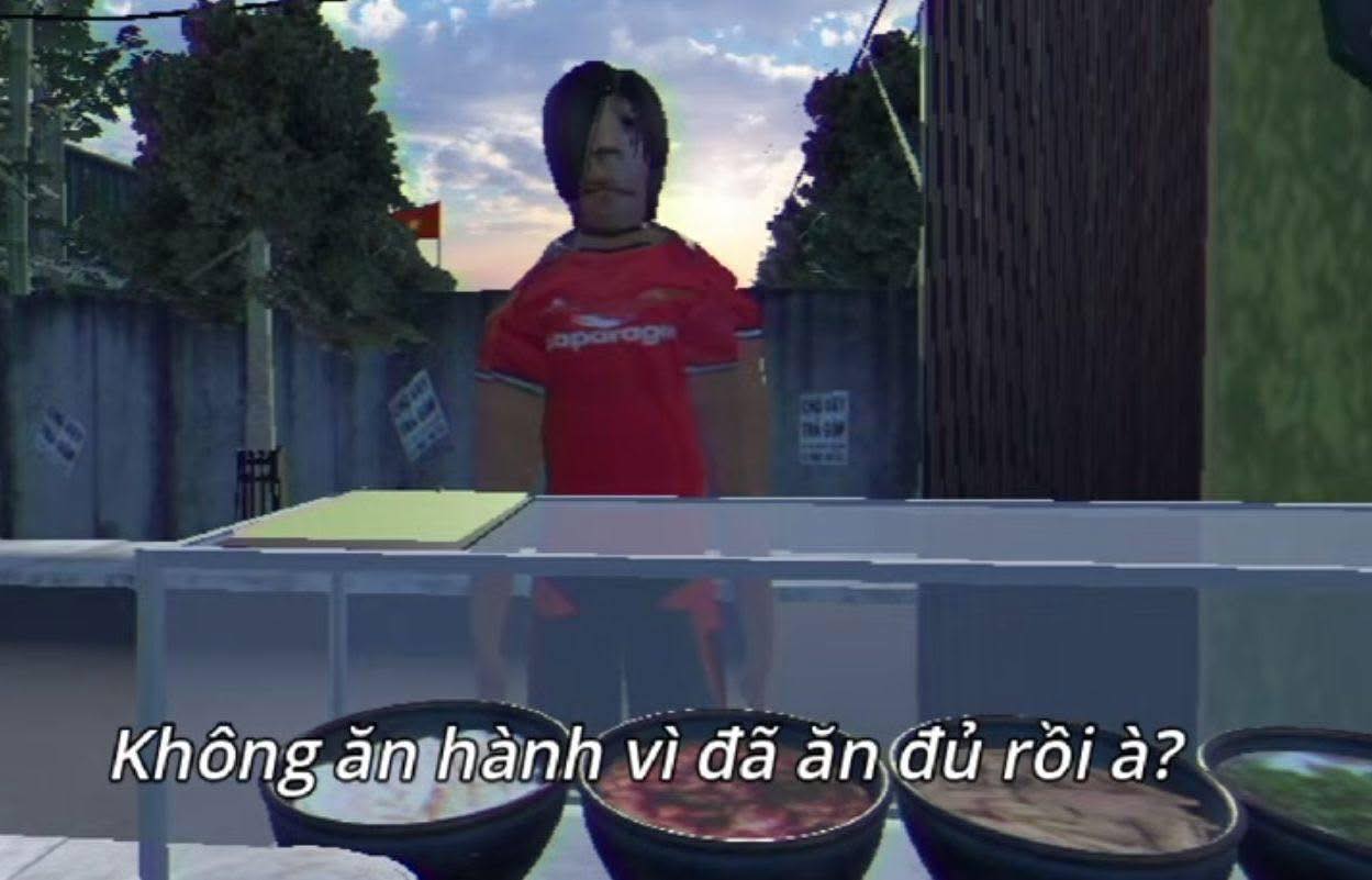 Khách hàng vào quán phở